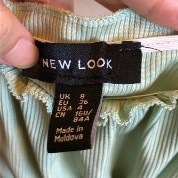 ASOS Mint Green Off Shoulder Top - Picture 6 of 8